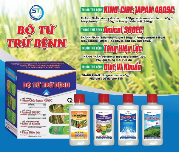 Bộ tứ trừ bệnh ĐẠO ÔN - VI KHUẨN - LEM LÉP - VÀNG LÁ - Hình ảnh 2